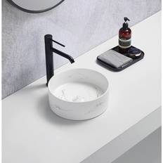 Bathroom Sinks Affine Round Countertop Marble