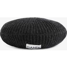 Ganni A4430 Wool Beret Dam Basker ONE