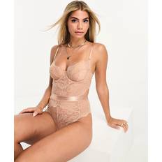 Women Bodysuits Ann Summers Birthday Suit Hold Me Tight Body Beige