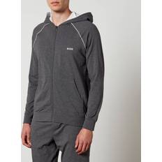 HUGO BOSS Jumpers HUGO BOSS Lounge Full Zip Hoodie Grey