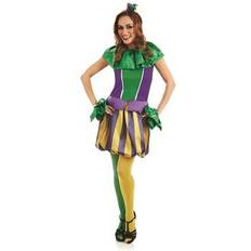 Fun Shack Ladies carnival jester fancy dress costume 8-10