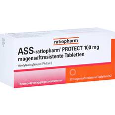 Schmerzen & Fieber Rezeptfreie Arzneimittel ASS-ratiopharm Protect 100 magensaftr.Tabletten 50 Stk. Tablette