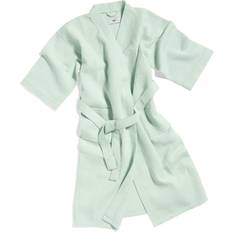 Green - Unisex Sleepwear Hay Waffle Bademantel