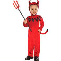 Amscan Djævel Jumpsuit Børnekostume X-Small