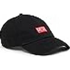 Diesel Herren Kopfbedeckungen Diesel Cappello da baseball con patch logo Cappelli Uomo Nero Nero 01