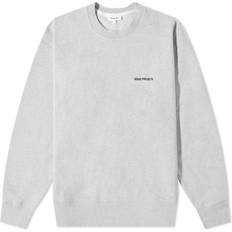 Norse Projects Jumpers Norse Projects Men's Arne Logo Crew Sweat Light Grey Melange Light Grey Melange