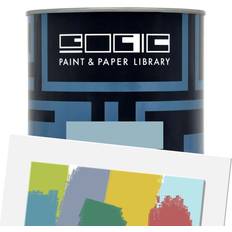 Peintures Paint & Paper Library Pure Flat Emulsion 0,125 l Steel IV 604 - Turquoise/Gris Base