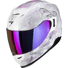 Scorpion EXO 520 EVO AIR MELROSE Pearl White/Pink Casco Mujer