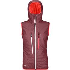 Polyamide Vests Ortovox Women's Swisswool Piz Boè Vest Merino vest L, red