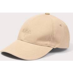 Beige - Mies Lippikset A.P.C. Charlie Logo Cap - Dark Beige