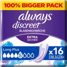 Always Inkontinenzhygiene, Discreet Long Plus 16 x, Large plus 16 Stk