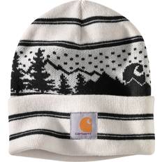 Carhartt Accessoires Carhartt Knit Holiday Beanie - Blanc/Noir (W03)