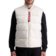 Alpha Industries Hombre Chalecos Alpha Industries Herren Steppweste PUFFER VEST LW offwhite