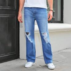 Shein Men Ripped Straight Leg Jeans