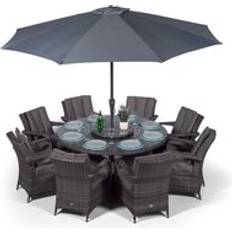 Garden & Outdoor Furniture Oak Furniture King Arizona 155cm Round Patio Dining Set