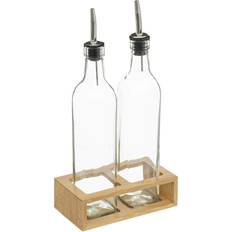 Northix Køkkentilbehør Northix Olieflaske Med Hældetud Og Holder I Bambus 16,1cm x 9,3cm x 33cm Terese Olie- & Eddikebeholder