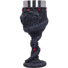 Nero Bicchieri Nemesis Now Calice Gothic Di - Dragon Coil Goblet - Unisex - Nero - Standard Bicchiere