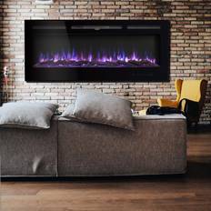Fireplaces Living and Home Living & Home 60" LED Electric Fireplace Black