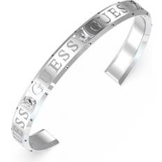 Guess Jewellery Guess Logo Round Bangle - Silver