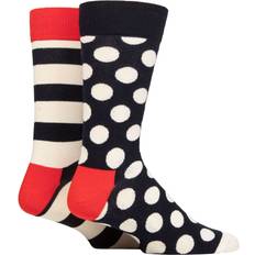 Happy Socks Strømper Happy Socks 2-Pack Big Dot - Mørkeblå