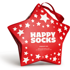 Orange Socks Happy Socks gift box stars 1-pack xstg01-4300 red white