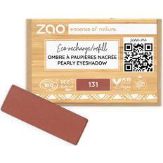 Bruna - Ekologiska Ögonskuggor ZAO Organic Makeup Rectangular Eyeshadow, Refill,1 Pearly Sienna