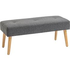 Gris Bancos de Almacenamiento Homcom Multifunctional Bed Tufted Storage Bench