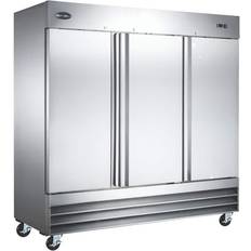 Saba Three Door Commercial Stainless Steel, Silver