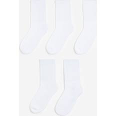 M Socks Children's Clothing H&M Boys White 5-pack ribbed socks