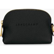 Geldbörsen & Schlüsseletuis Longchamp Le Foulonné Leather Coin Purse - Black/Gold