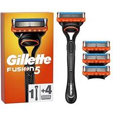 Gillette Fusion 5 Nassrasierer Herren, Rasierer 4 Rasierklingen mit 5-fach Klinge, Geschenk für Männer