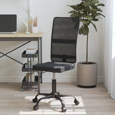 VidaXL Office Chairs vidaXL Black Mesh Fabric Office Chair