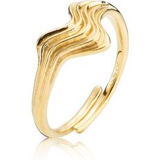 18 karaattia Sormukset Sistie Silke Ring - Gold/Hopea