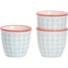 Nicola Spring Hand-Printed Plant Pot Pack of 3