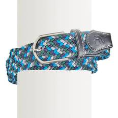 Blue - Women Belts Ovation Braided Stretch Belt Graphite/Royal