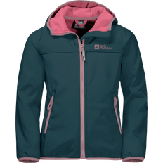 Elastan Skaljakker Børnetøj Jack Wolfskin Kids' Fourwinds 116, Blue/Pink