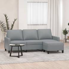 Mobili vidaXL a 3 Posti con Poggiapiedi 180 cm Divano