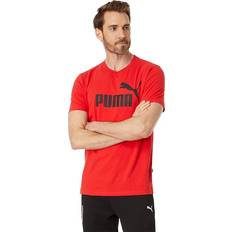 Puma Red T-shirts Puma Men's Essentials Logo Tee, Red-Ah23