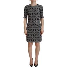 Elastan/Lycra/Spandex - Herr Klänningar Dolce & Gabbana Maxi Klänning Multicolor