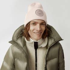 Canada Goose Damen Mützen Canada Goose Beanie Arctic Disc aus Wolle Pink Einheitsgröße