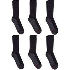 Socks Hanes Double Tough Men's Crew Socks, Comfort Top, Shoe Sizes 12-14, 6-Pairs Black