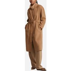 Polo Ralph Lauren Coats Polo Ralph Lauren Jacky Wool-Blend Wrap Coat Brown