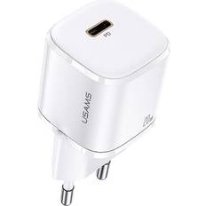 Usams 20W 1xUSB-C T36 PD3.0 Nur Schnellladekopf Weiß