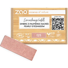 Makeup ZAO Organic Makeup Rectangular Eyeshadow, Refill, 125 Pearly Sunshin