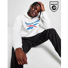 Reebok Herre Gensere Reebok Herren Big Stacked Logo Sweatshirt, weiß