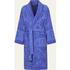 Blue Robes Dolce & Gabbana Bath Robe in Terry Cotton Jacquard