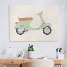 Schermi per proiettore Impression sur toile Vespa vintage