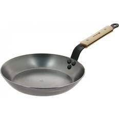 De Buyer Støbejern Stegepander De Buyer Stegepande Mineral B Bois 24 cm Træhåndtag 24cm
