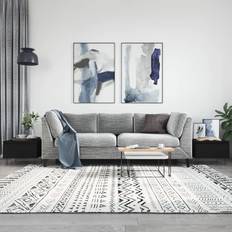 vidaXL 2 pcs Black Coffee Table