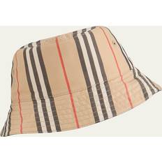 Burberry Hats Burberry VINTAGE CHECK TECHNICAL COTTON BUCKET HAT Beige